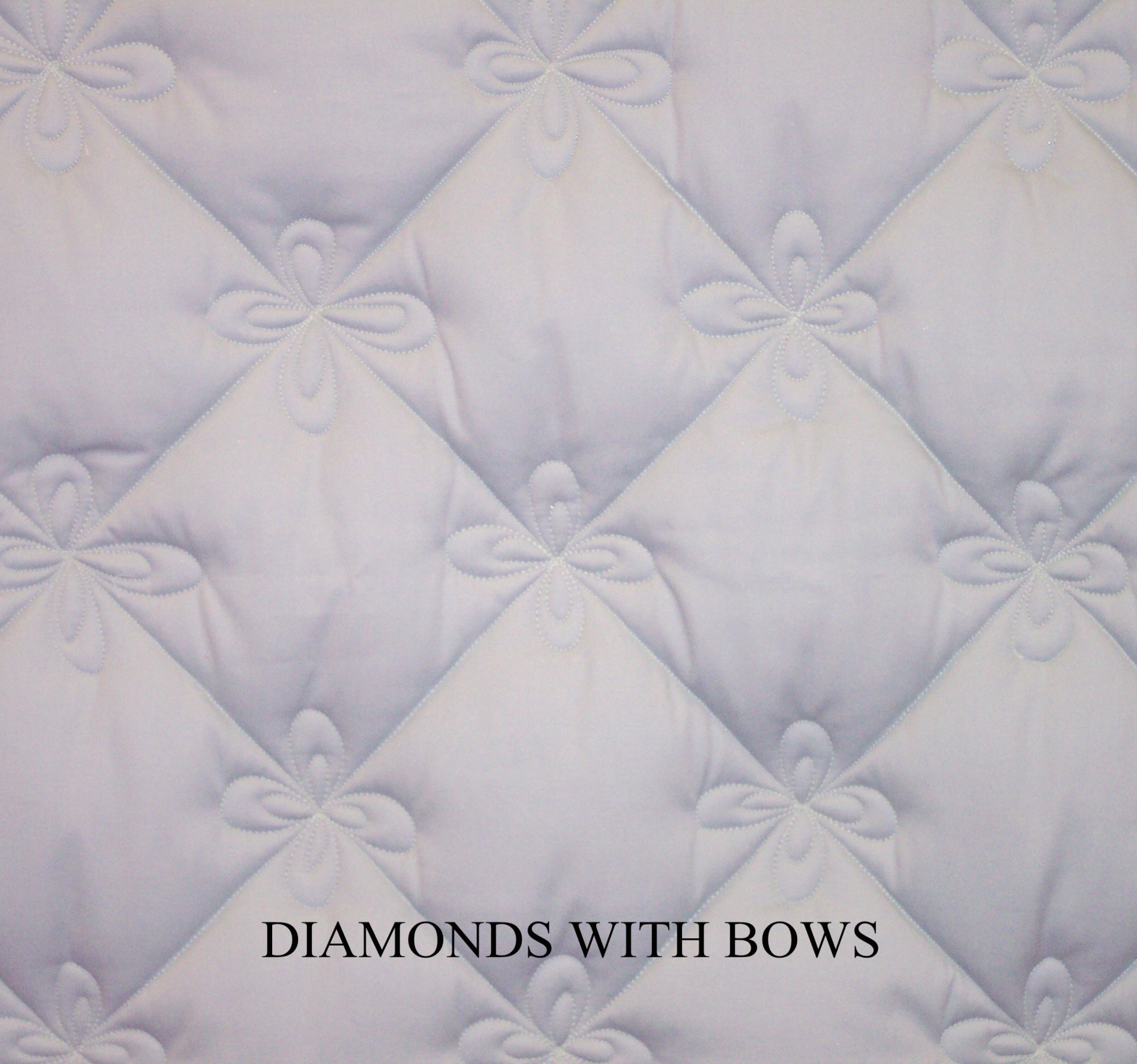 Diamonds with Bows Quilting